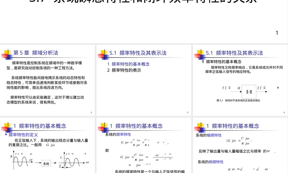 5-1频率特性及其表示法教学PPT课件.ppt