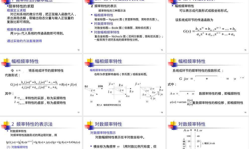 5-1频率特性及其表示法教学PPT课件.ppt