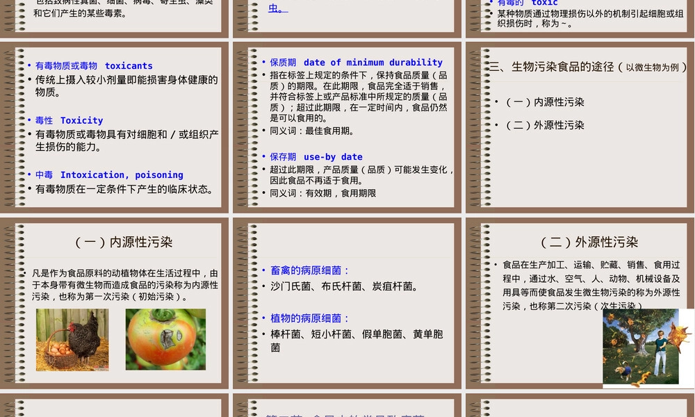 第三章环境污染物及其危害PPT课件食品安全控制.ppt