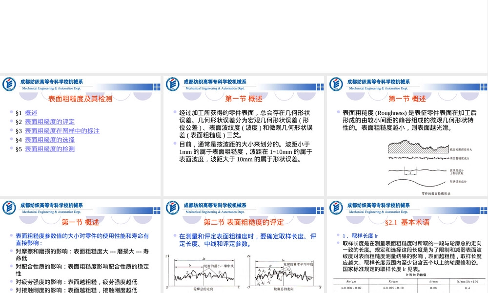 表面粗糙度及其检测.ppt