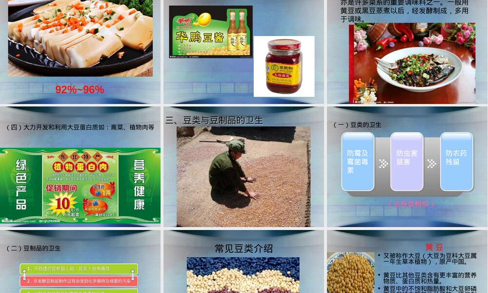 豆类及其制品营养价值与卫生PPT课件.ppt