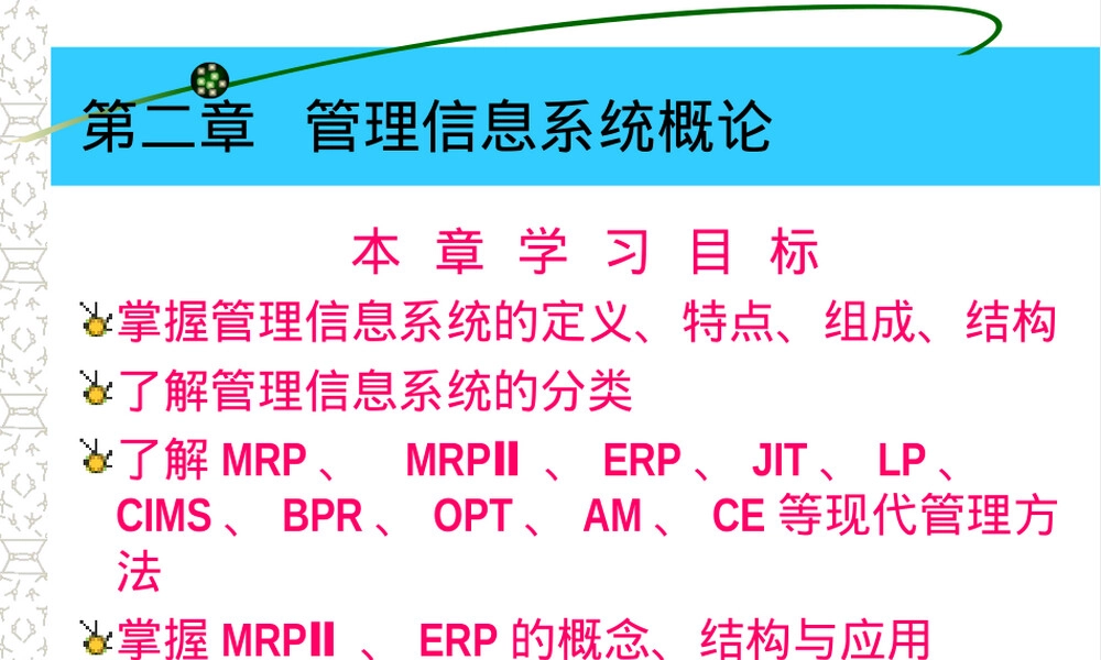 第二章管理信息系统概论教学PPT课件.ppt