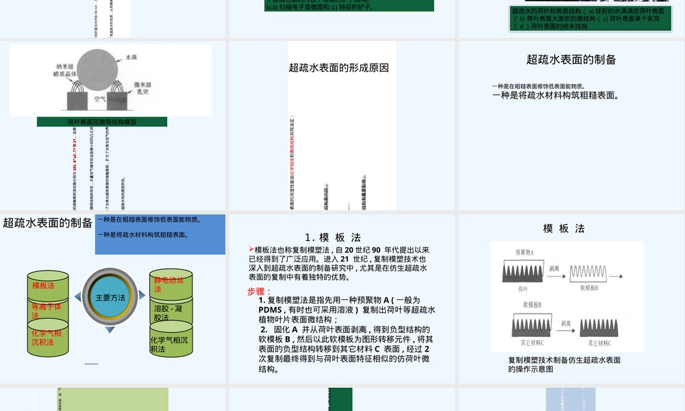 超疏水现象及应用PPT课件.ppt