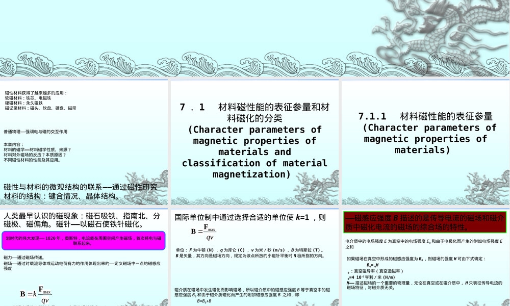 材料的磁学性能教学PPT课件.ppt