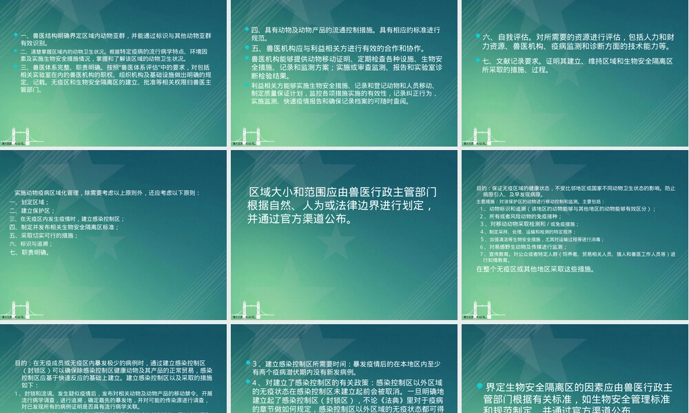 动物疫病区域化管理无规定动物疫病区建设PPT课件.ppt