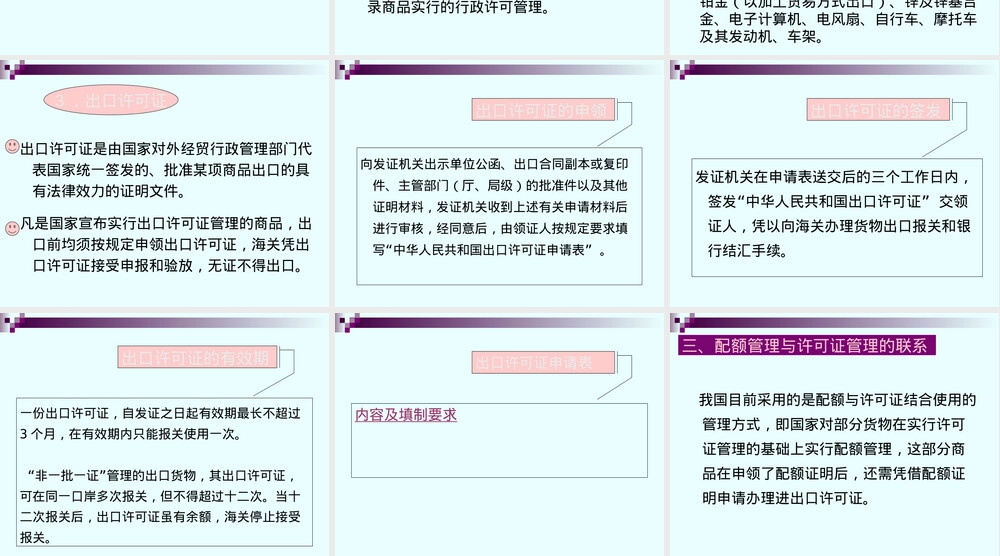 出口配额与许可证管理PPT课件.ppt