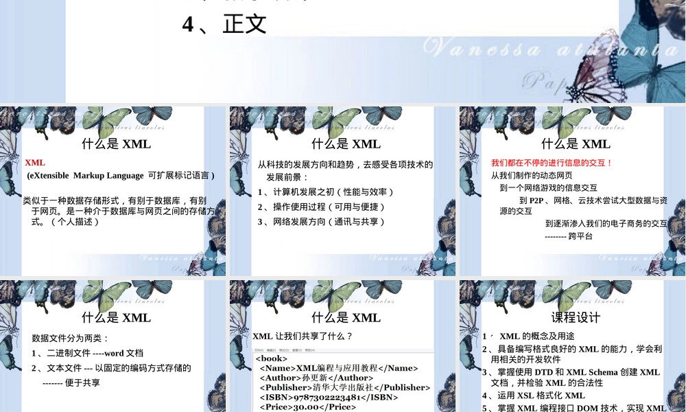 XML技术及其应用PPT课件.ppt