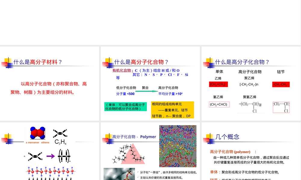 材料导论高分子材料教学PPT课件.ppt