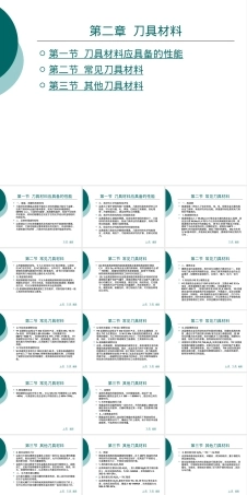 刀具材料性能要求教学PPT课件.ppt