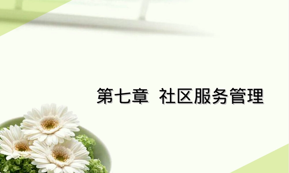 第七章社区服务管理PPT课件.ppt