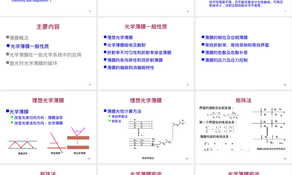 光学薄膜及其应用PPT课件.ppt