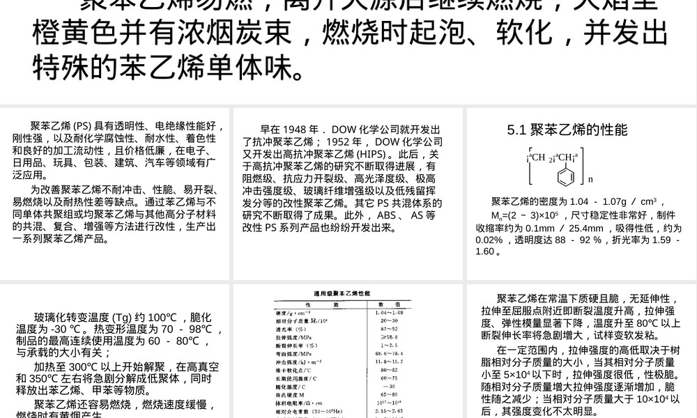 聚苯乙烯塑料材料教学PPT课件.ppt