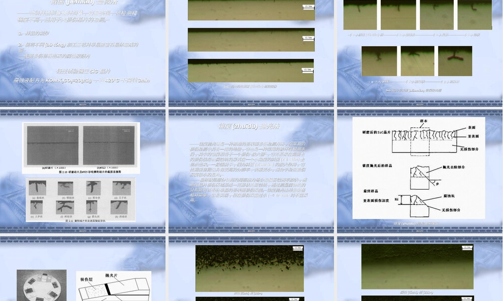 晶体材料亚表面损伤检测PPT课件.ppt