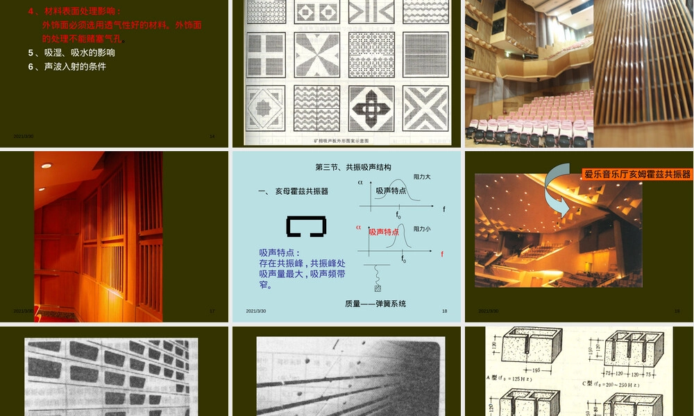 建筑声学吸音材料与吸声结构PPT课件.ppt