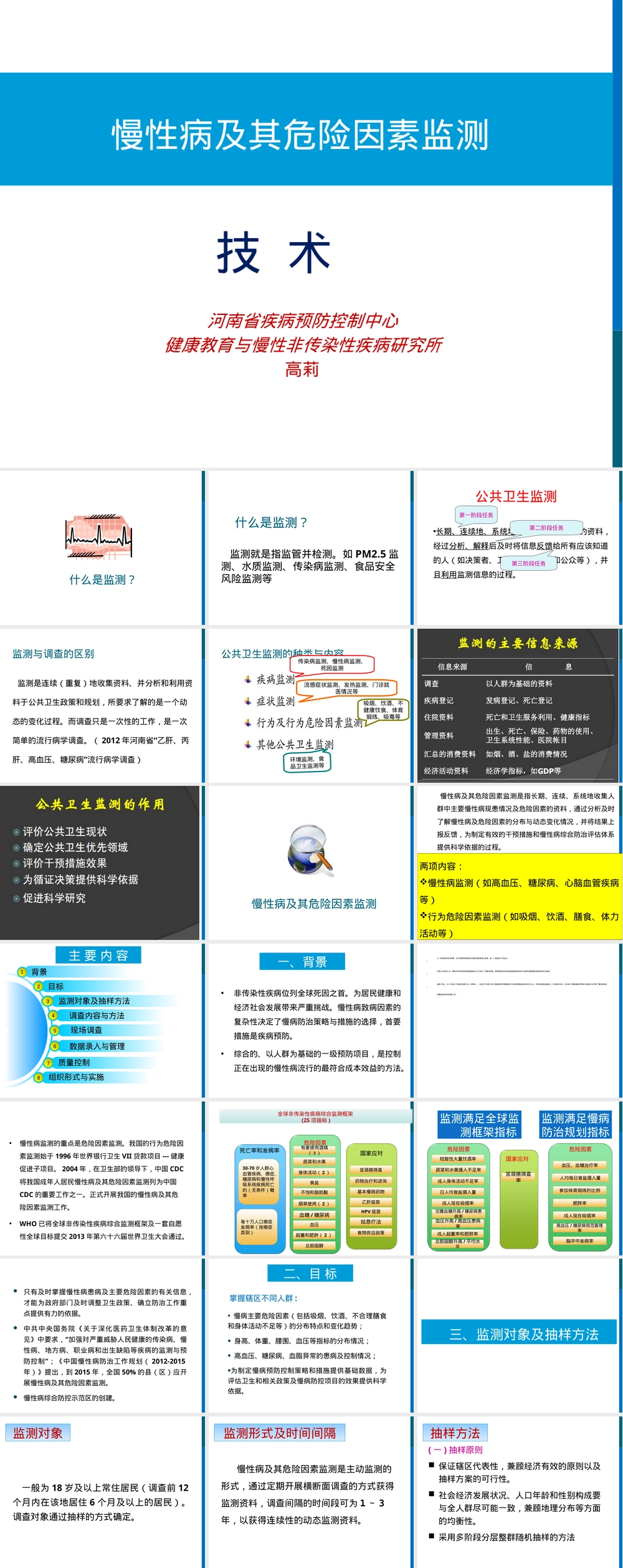 慢性病及其危险因素监测技术PPT课件.ppt