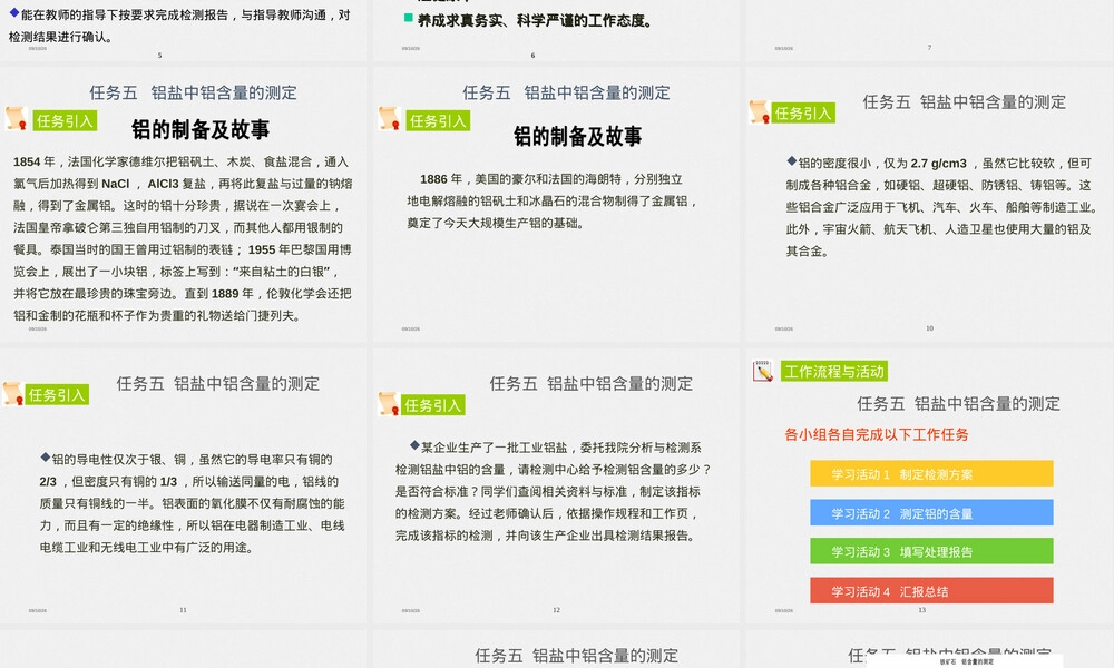 铝盐中铝含量测定返滴定法PPT课件.ppt
