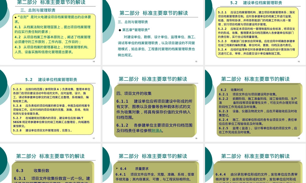 火电建设项目档案整理规范宣贯PPT课件.ppt