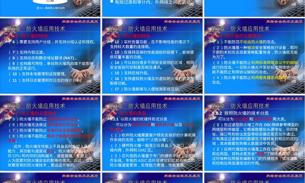 计算机网络安全防火墙应用技术PPT课件.ppt