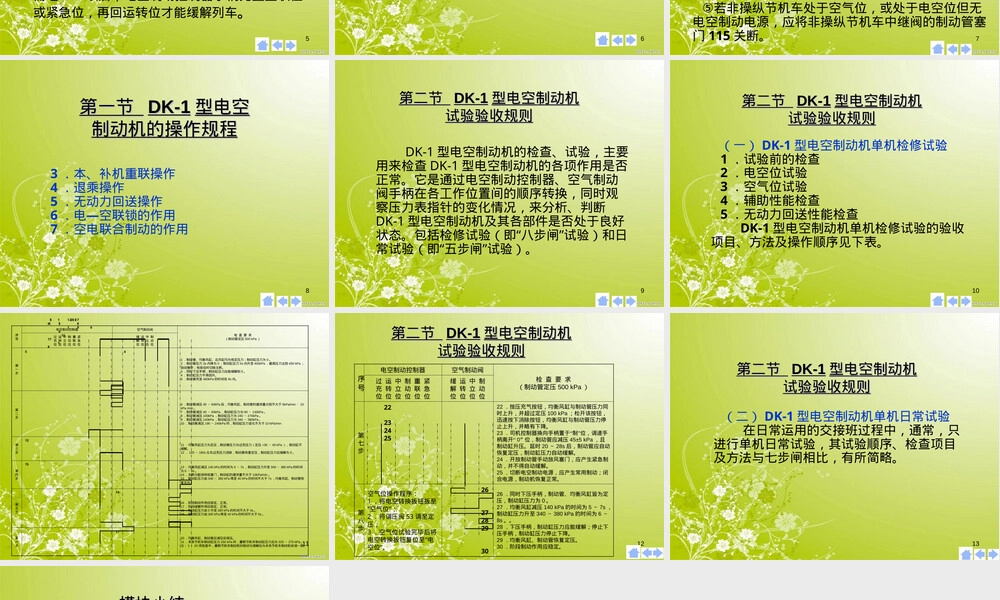 机车制动技术DK-1电空制动机试验教学PPT课件.ppt