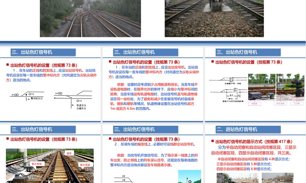 高铁动车组出站色灯信号机教学PPT课件.pptx