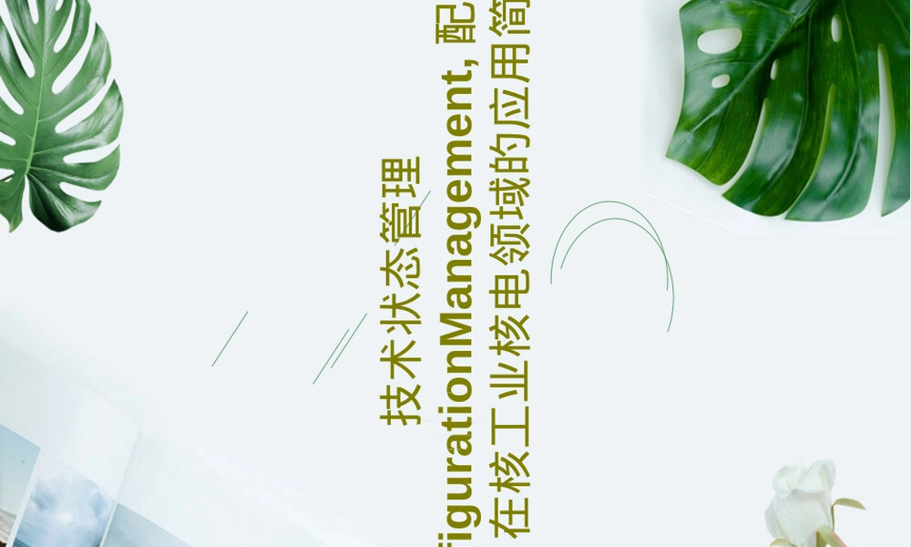 技术状态管理配置管理核工业核电领域应用PPT课件.ppt