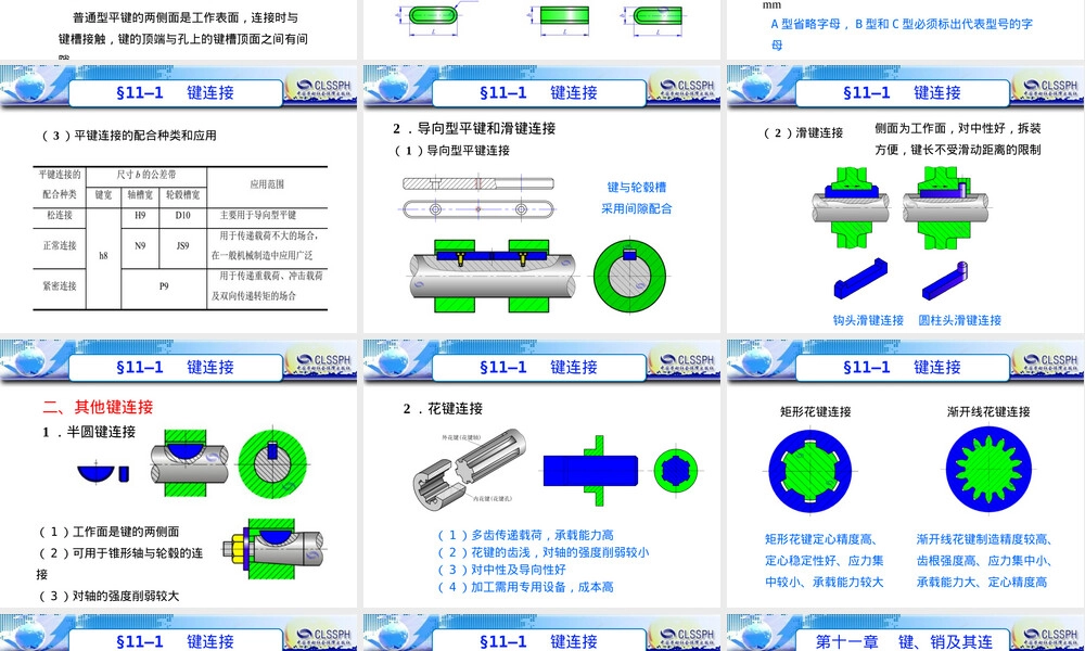 机械基础第六版键销及其连接教学PPT课件.ppt