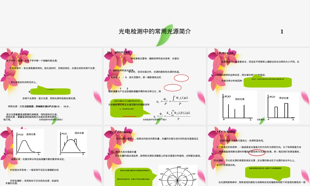 光电检测常用光源PPT课件.ppt