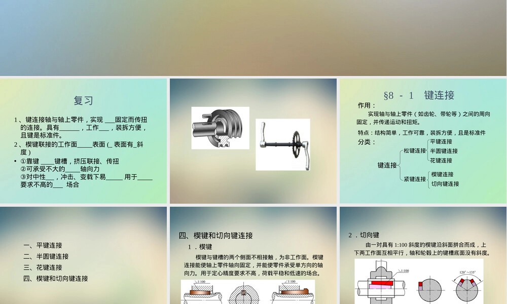 机械基础课件键销及其连接.ppt