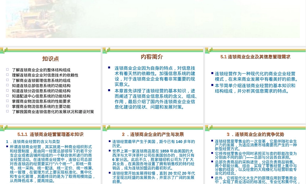 连锁商业企业信息系统及其应用PPT课件.ppt