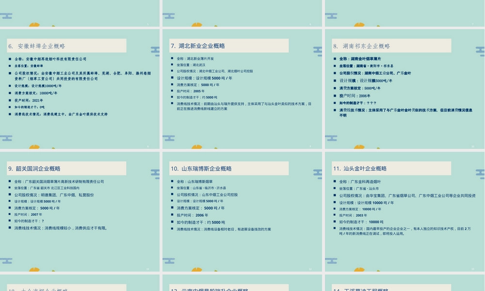 国内造纸法再造烟叶企业简介PPT课件.pptx
