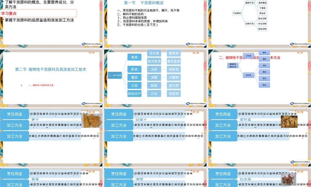 干货原料及其涨发技术PPT课件.pptx