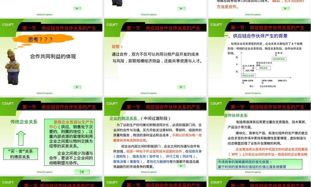 供应链合作伙伴关系管理PPT课件.ppt