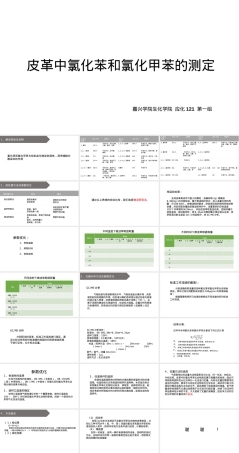 皮革中氯化苯和氯化甲苯测定方法PPT课件.ppt
