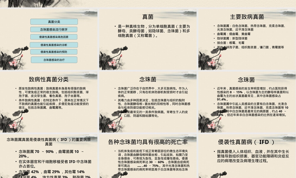 侵袭性真菌感染与念珠菌感染治疗PPT课件.ppt
