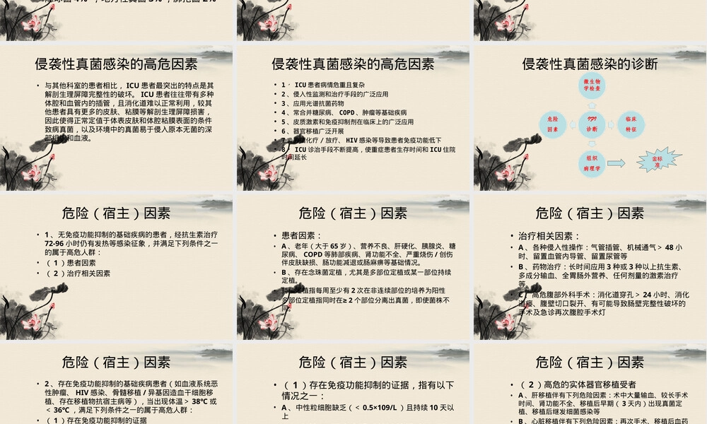 侵袭性真菌感染与念珠菌感染治疗PPT课件.ppt