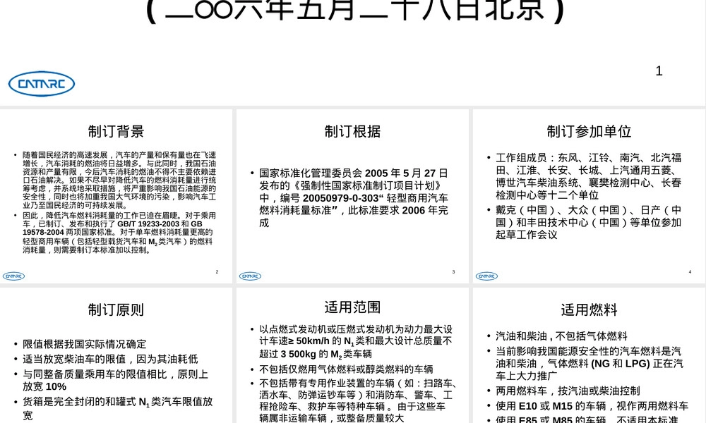 轻型商用车燃料消耗量限值标准解读PPT课件.ppt