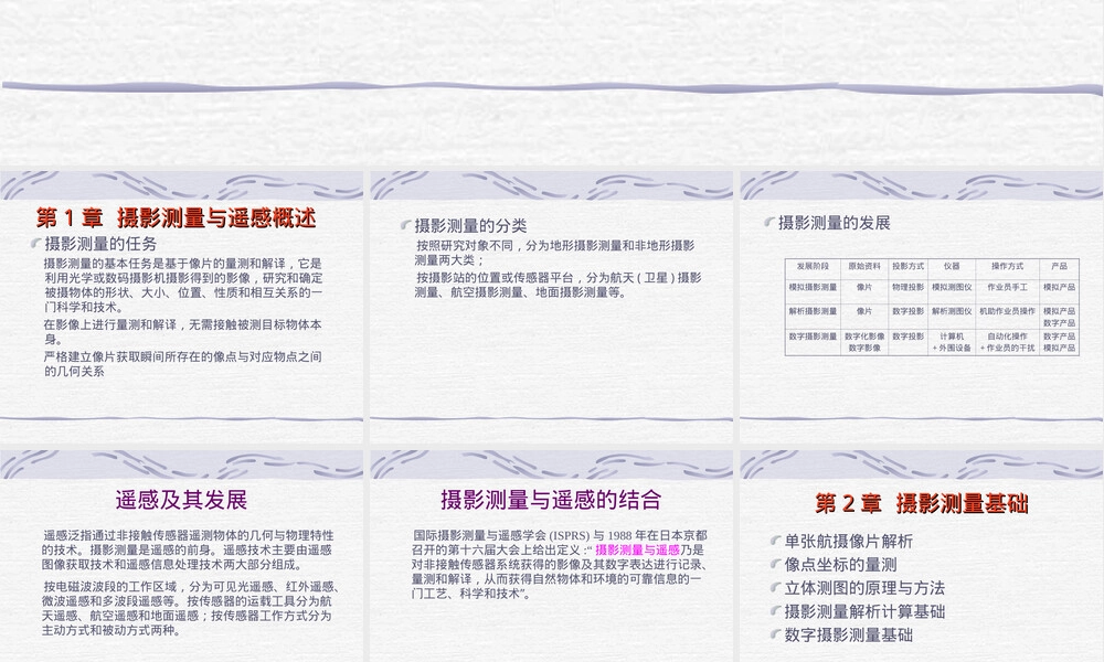 摄影测量与遥感教学PPT课件.ppt