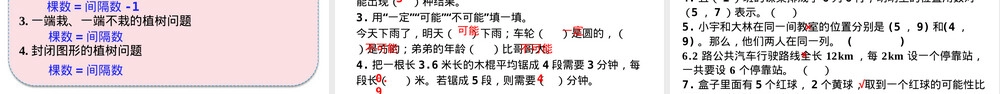 第八单元概率统计与数学活动PPT课件｜人教版五年级数学上册.pptx