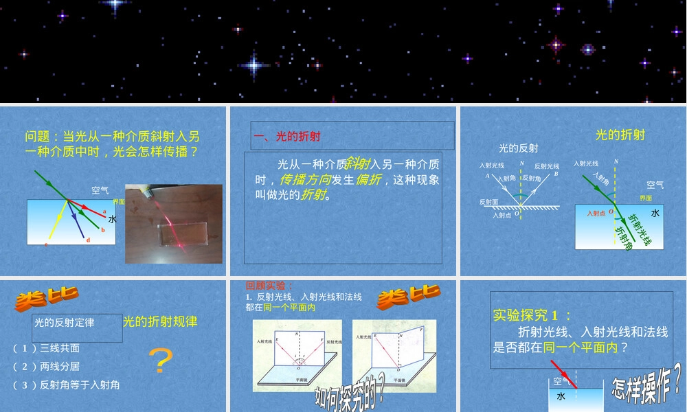 八年级物理光的折射PPT课件.ppt