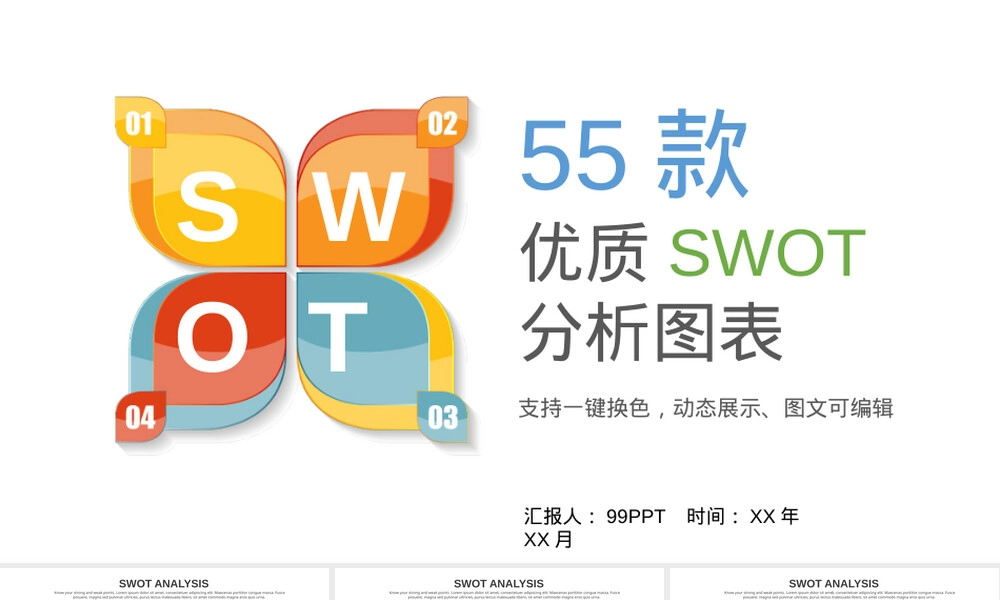 SWOT分析PPT通用模板教学课件.pptx