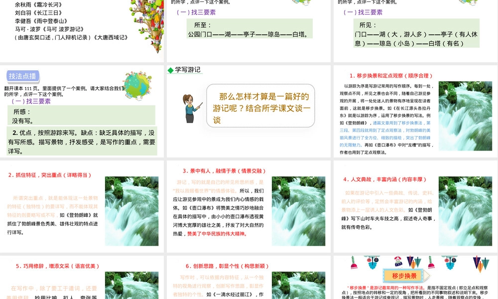 第五单元写作学写游记教学PPT课件.pptx