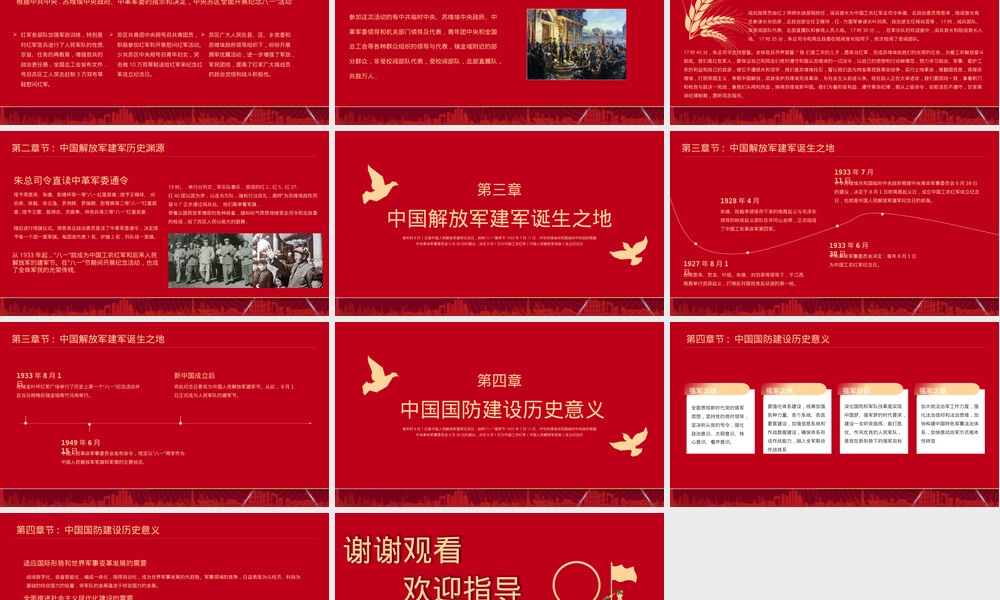 八一建军节主题PPT模板 副本1.pptx