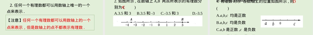 2022-2023学年湘教版七年级数学上册数轴教学PPT课件.pptx