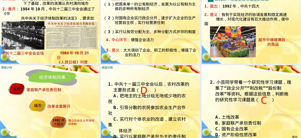 经济体制改革教学PPT课件.ppt