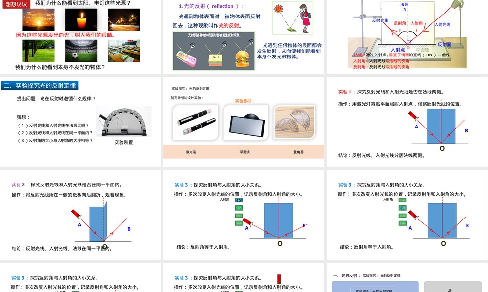 光的反射第二课时教学PPT课件.pptx
