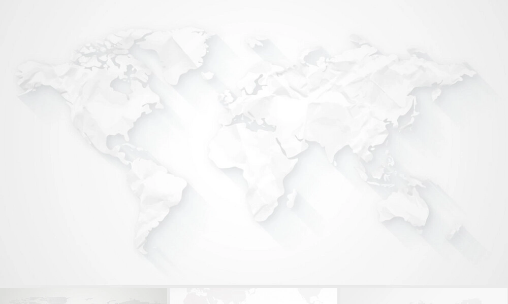灰色简约世界地图PPT背景.pptx