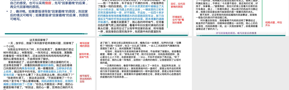 七年级语文第四单元这天我回家晚了教学PPT课件.ppt