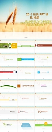 精美通用PPT模板标题素材合集.ppt