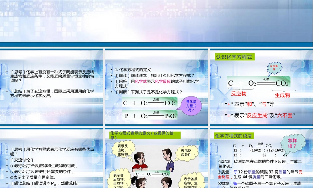 化学方程式PPT课件教学版.ppt