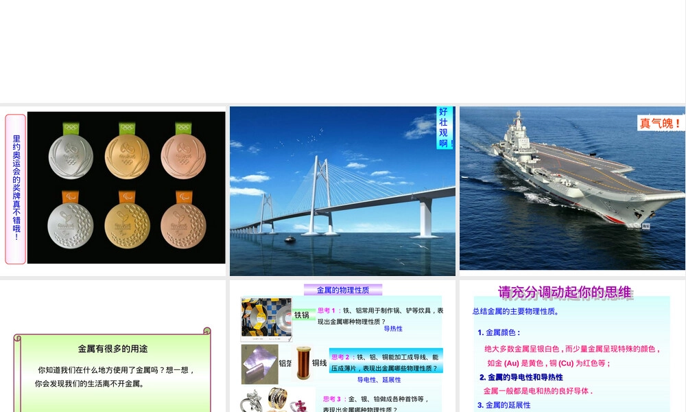 沪教版九年级化学常见金属的性质实验PPT课件.ppt